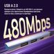 USB-хаб ColorWay USB-A/USB-C 4-в-1 USB2.0х2/USB3.0/USB-C2.0 (CW-HUB06) 54407 фото 10