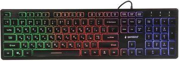 Клавіатура дротова Gembird KB-UML-01-UA USB Black з підсвіткою 103397 фото