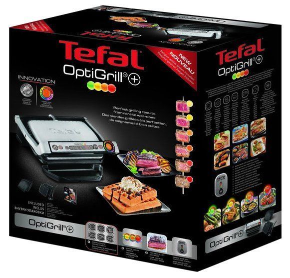 Гриль Tefal OptiGrill+ Waffles GC716D12 36770 фото