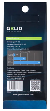 Термопрокладка Gelid Solutions GP-Ultimate 120x20x3.0 mm (TP-GP04-R-E) 36936 фото