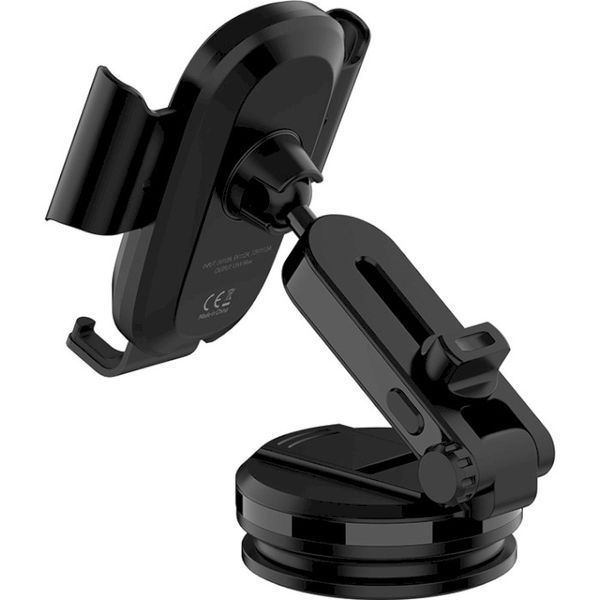 Автотримач для телефону ColorWay Dashboard Car Wireless Charger 15W Black 139106 фото