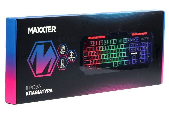 Клавіатура Maxxter KBG-UML-02B-UA USB 56931 фото