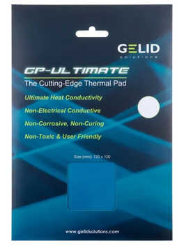 Термопрокладка Gelid Solutions GP-Ultimate Thermal Pad 120x120x3 mm (TP-GP04-S-E) 36942 фото