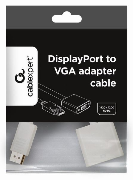 Адаптер Cablexpert DisplayPort на VGA (A-DPM-VGAF-02-W) 116863 фото