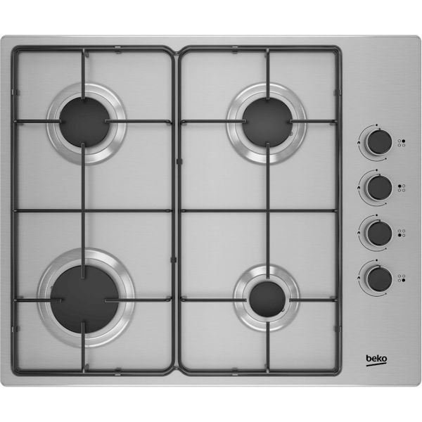 Варильна поверхня Beko HIGG64123SX газова 7754783864 фото Варильна поверхня Beko HIGG64123SX газова 7754783864 фото