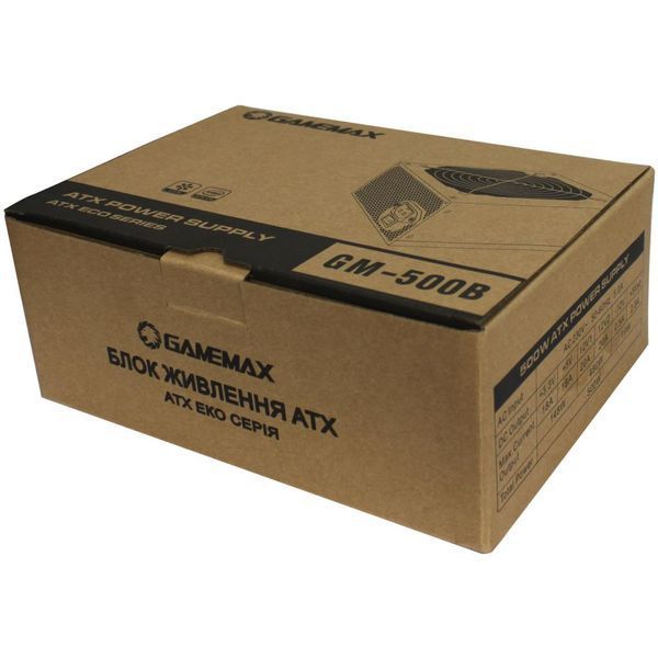 Блок живлення GameMax GM-500B (500 Вт) 52551 фото