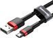 Кабель Baseus Cafule Cable USB For Micro 2.4 A 1 м Red/Black (CAMKLF-B91) 36300 фото 2