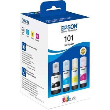 Комплект чорнил Epson 101 B/C/M/Y 1x127 мл + 3x70 мл (C13T03V64A) 29877 фото