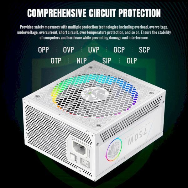 Блок живлення GameMax 750W RGB 750G WH 160480 фото