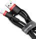 Кабель Baseus Cafule Cable Lightning &ndash; USB 1.0 м 2.4 A Red/Black (CALKLF-B19) 42813 фото 3
