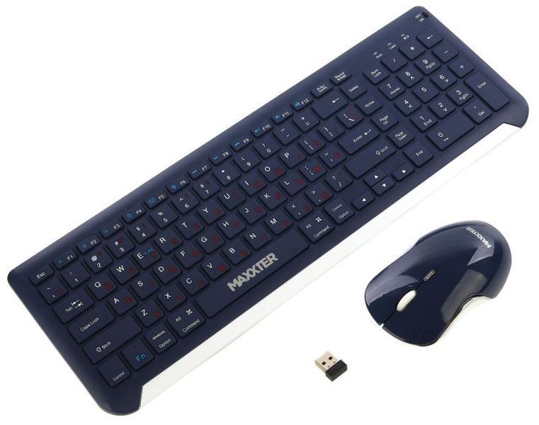 Комплект бездротовий Maxxter KMS-WCM-01BL-UA Wireless Blue (KMS-CM-02-UA) 155135 фото