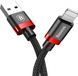 Кабель Baseus Cafule Cable Lightning &ndash; USB 1.0 м 2.4 A Red/Black (CALKLF-B19) 42813 фото 1