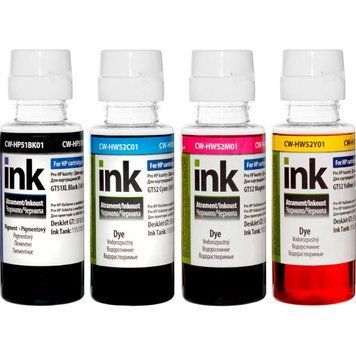 Комплект чорнил ColorWay HP Ink Tank 115/315/415 (4х100мл) BK/С/M/Y (CW-HP51/HW52SET01) 85971 фото