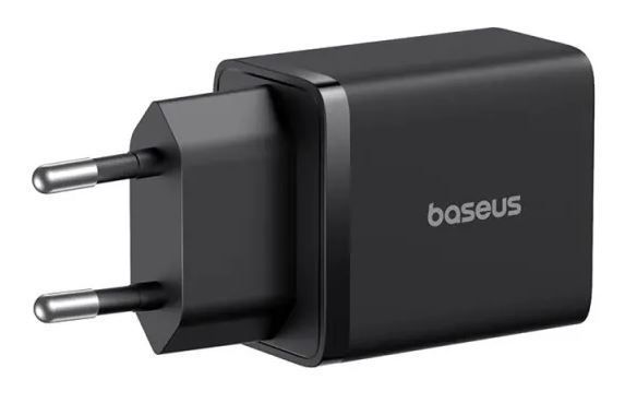 Мережевий зарядний пристрій Baseus Cube Fast Charger Type-C+USB 30W Cluster Black EU (P10111404113-00) 55544 фото