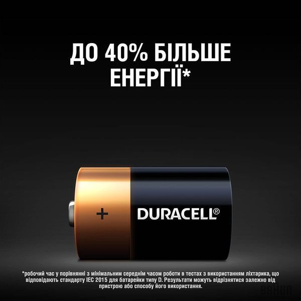 Батарейки Duracell D (LR20) MN1300, 2 шт 13199 фото