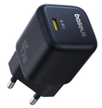 Мережевий зарядний пристрій Baseus PicoGo GaN6 Pro Fast Charger 1C PD3.0 45W Type-C 3A Чорний (P10176800123-00) 56249 фото