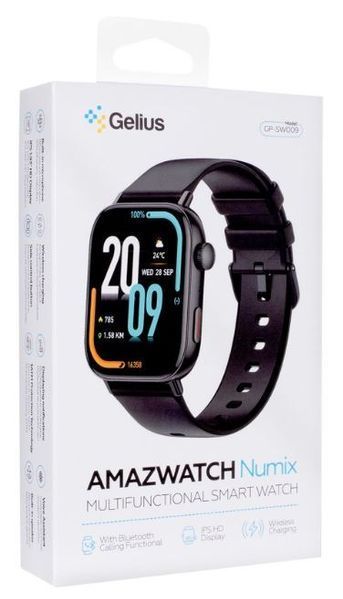Смарт-годинник Gelius Pro GP-SW009 Amazwatch Numix Black 53034 фото