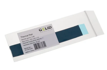 Термопрокладка Gelid Solutions Thermalpad 7W/mK 120x20x1.0 mm(TP-GP03-B) 36947 фото