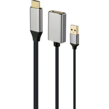 Адаптер-перехідник Cablexpert HDMI на DisplayPort, 4K (A-HDMIM-DPF-02) 129819 фото