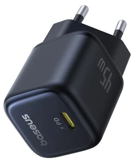 Мережевий зарядний пристрій Baseus PicoGo GaN6 Pro Fast Charger 1C PD3.0 45W Type-C 3A Чорний (P10176800123-00) 56249 фото