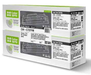 Картридж ColorWay для Canon (737) MF211/MF212w/MF216n DUAL PACK 56282 фото