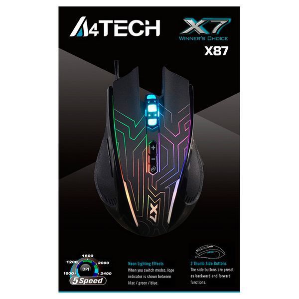 Миша ігрова A4Tech X87 Maze 47776 фото