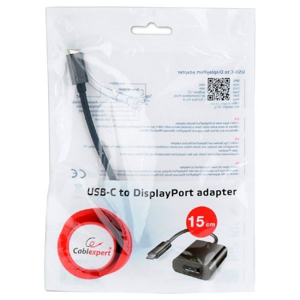 Адаптер Cablexpert USB-C to DisplayPort (A-CM-DPF-01) 108670 фото