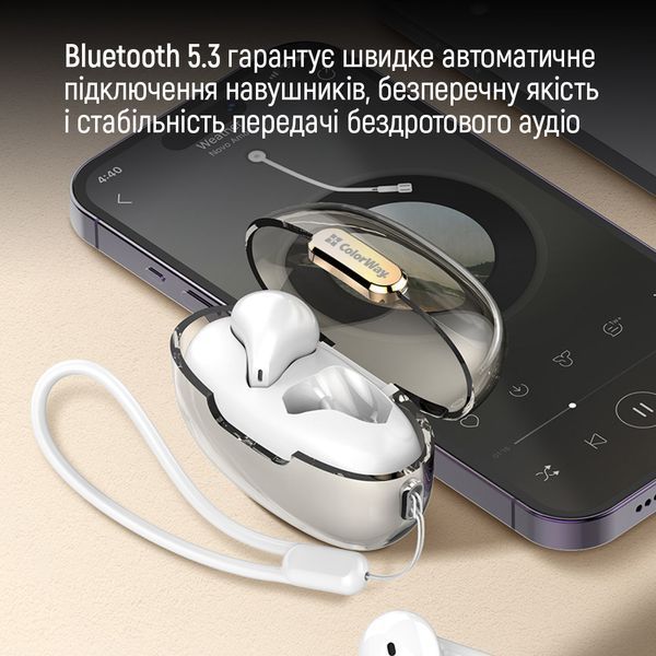 Навушники ColorWay Slim TWS-2 Earbuds White 29911 фото