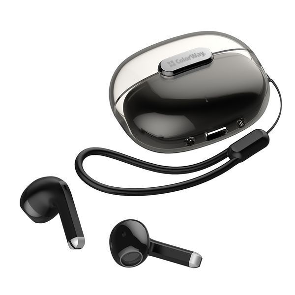 Навушники ColorWay Slim TWS-2 Earbuds Black 143302 фото