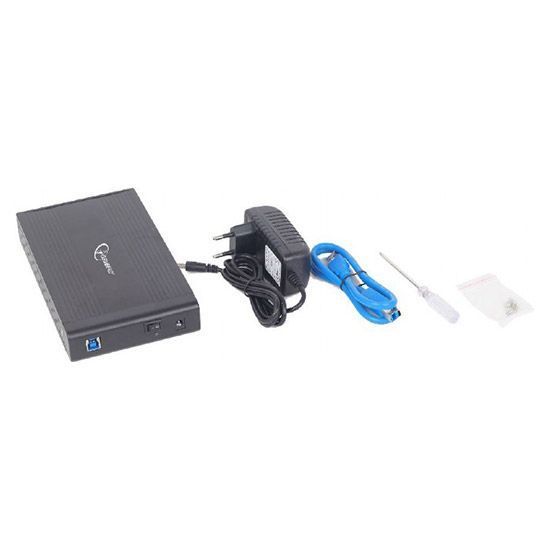 Зовнішня кишеня Gembird для 3.5" SATA USB 3.0 Black (EE3-U3S-3) 90224 фото