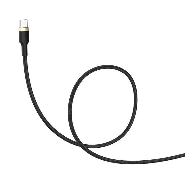 Кабель ColorWay USB - Type-C (spiral) 2.4А 35-150см чорний 22707 фото
