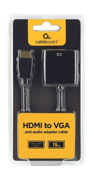 Адаптер Cablexpert HDMI to VGA + 3.5 mm (A-HDMI-VGA-03) 54637 фото