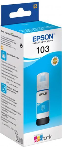 Чорнило Epson 103 65ml Cyan (C13T00S24A) 47522 фото