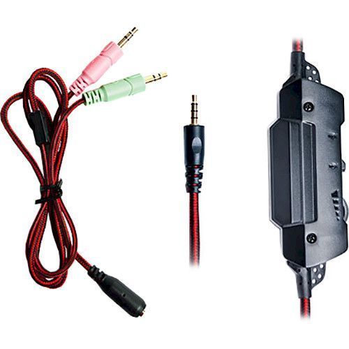 Навушники REAL-EL GDX-7600 Black/Red 12384 фото