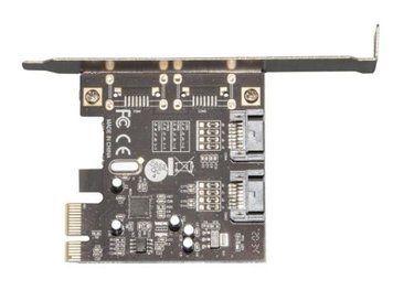 Плата розширення Frime PCI-E to 2 x Sata III 2 внутр. канали, ASM1061 (ECF-PCIEto2SATAIII.LP) 38743 фото