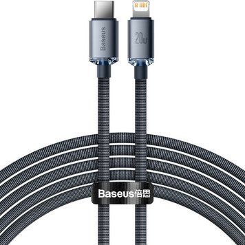 Кабель Baseus Crystal Shine Series Fast Charging Data Cable Type-C to iP 20 W 2 m Black (CAJY000301) 47443 фото