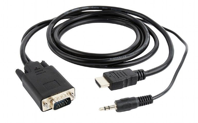 Адаптер Cablexpert HDMI to VGA and audio 1.8 м (A-HDMI-VGA-03-6) 78016 фото