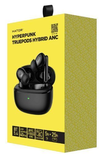 Навушники Hator Truepods Hybrid ANC Black (HTA431) 163447 фото