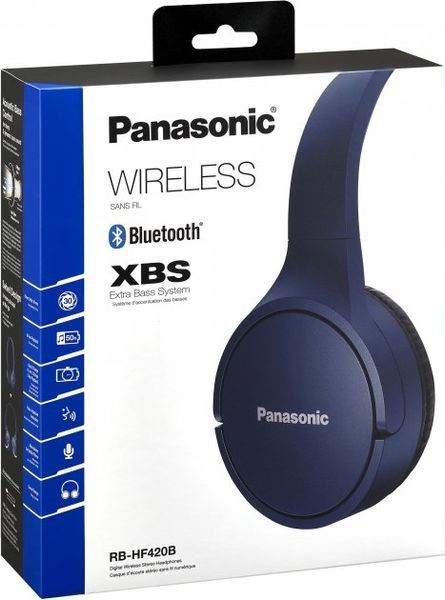 Навушники Panasonic RB-HF420B Bluetooth Blue (RB-HF420BGEA) 43459 фото