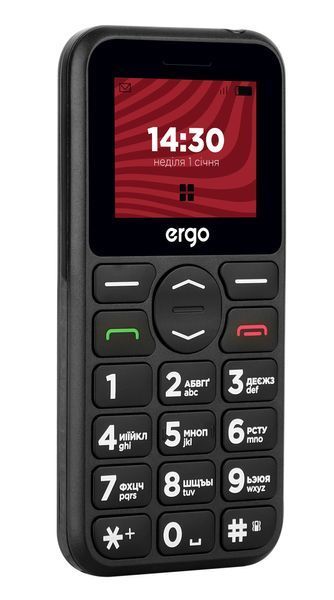 Мобільний телефон Ergo R181 Dual Sim Black 42033 фото