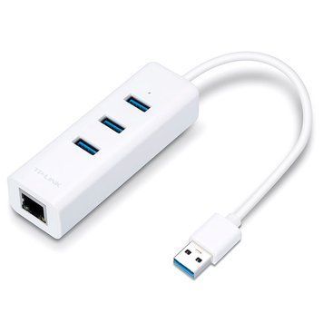 Мережевий адаптер з USB хабом TP-Link USB3.0-LAN Ethernet 10/100/1000Mbps (UE330) 70924 фото