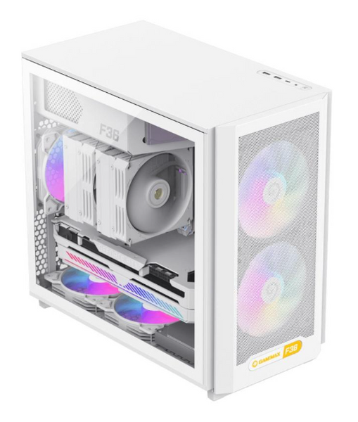 Корпус GameMax F36 WH White with window 153220 фото