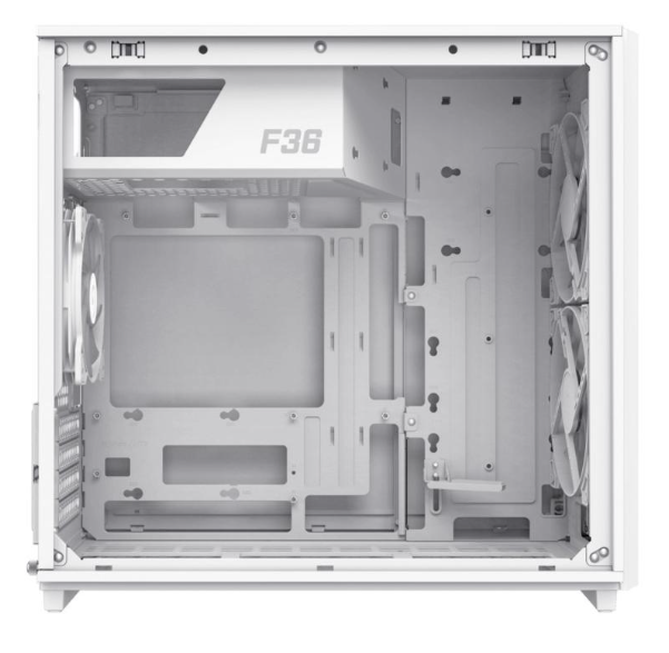 Корпус GameMax F36 WH White with window 153220 фото
