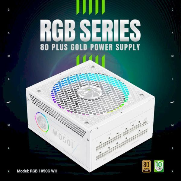 Блок живлення GameMax 1050W RGB 1050G WH 160476 фото