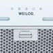 Витяжка вбудована Weilor PBS 72650 GLASS WH 1250 LED Strip УТ000001099 фото 8