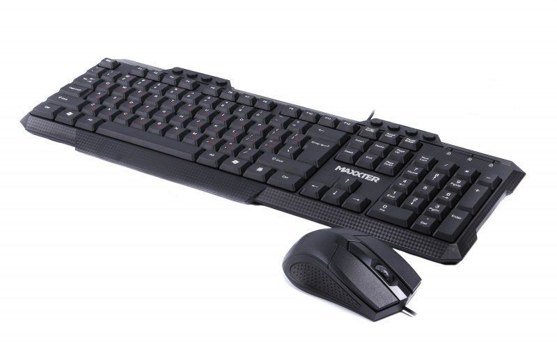 Комплект (Клавіатура + мишка) Maxxter KMS-CM-02-UA USB Black 112571 фото