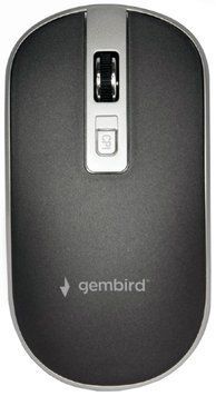 Миша Gembird MUSW-4B-06-BS Wireless Black-Silver 128546 фото