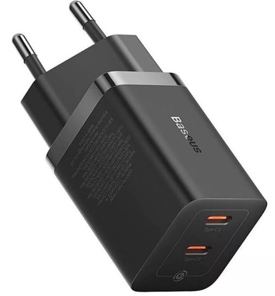 Зарядний пристрій Baseus GaN5 Pro Fast Charger 40W 2 x Type-C Black (CCGP180101) 55543 фото Зарядний пристрій Baseus GaN5 Pro Fast Charger 40W 2 x Type-C Black (CCGP180101) 55543 фото