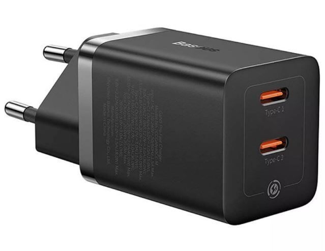 Зарядний пристрій Baseus GaN5 Pro Fast Charger 40W 2 x Type-C Black (CCGP180101) 55543 фото Зарядний пристрій Baseus GaN5 Pro Fast Charger 40W 2 x Type-C Black (CCGP180101) 55543 фото