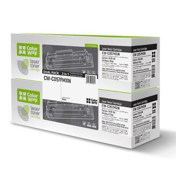 Картридж ColorWay (CW-C057FMXN) для Canon LBP223dw/226dw/228x/MF443dw/445dw/446x/449x (Canon 057H) Dual Pack 150626 фото